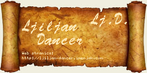 Ljiljan Dancer vizit kartica